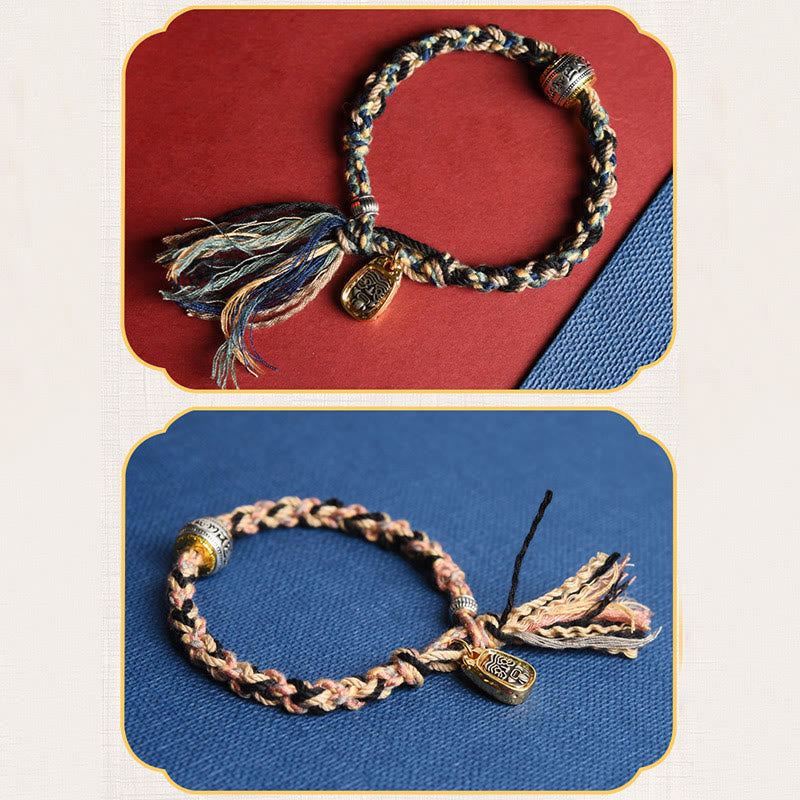 Buddha Stones Zakiram Goddess of Wealth Om Mani Padme Hum Peace Handmade Bracelet - image 8