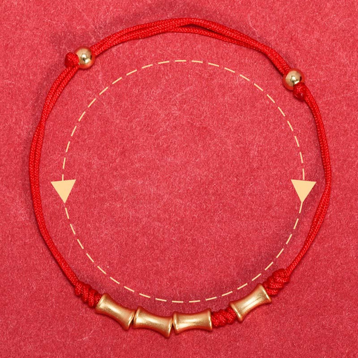 Buddha Stones 925 Sterling Silver Bamboo Design Protection Luck Braided Bracelet - image 4