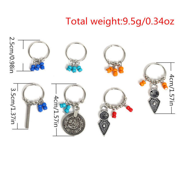 Buddha Stones Antique Leaf Coins Beads Barrette Hair Pins Decoration - image 2
