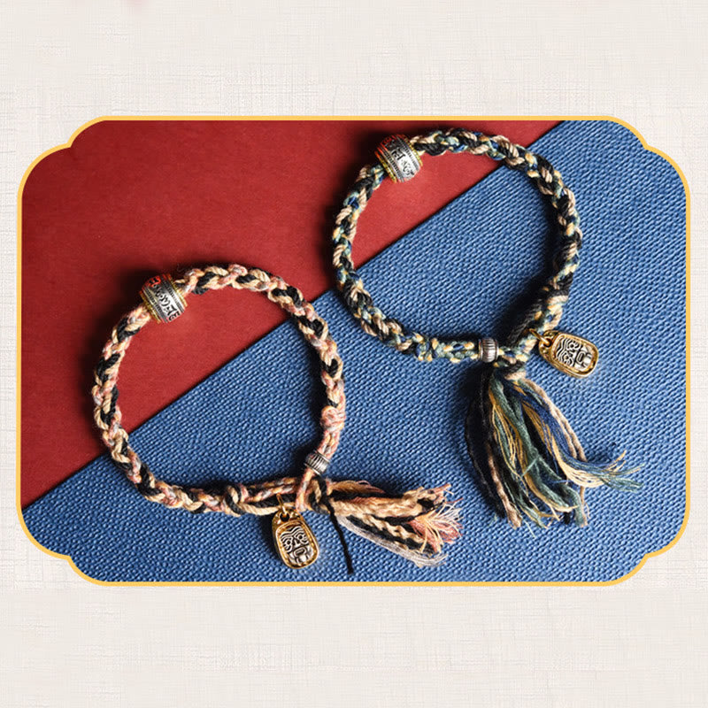 Buddha Stones Zakiram Goddess of Wealth Om Mani Padme Hum Peace Handmade Bracelet - image 9