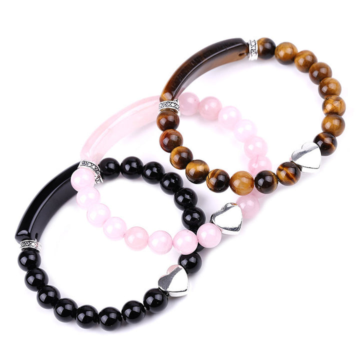 Buddha Stones Natural Crystal Beads Unisex Heart Bracelet - image 7
