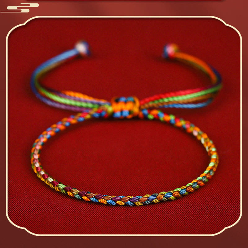 Buddha Stones "May all your wishes come true" Lucky Multicolored Bracelet - image 5