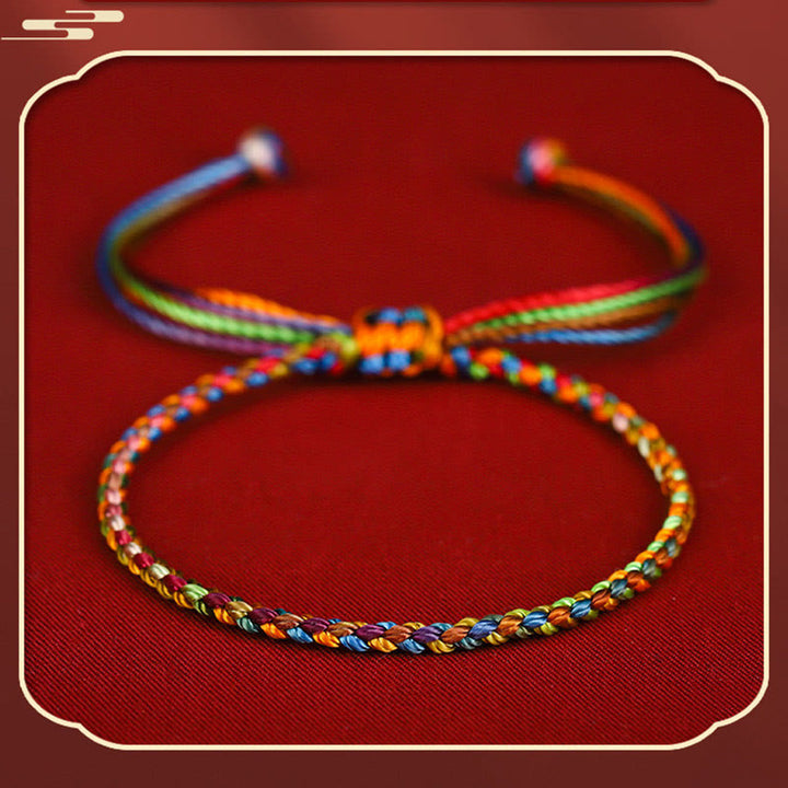 Buddha Stones "May all your wishes come true" Lucky Multicolored Bracelet - image 5