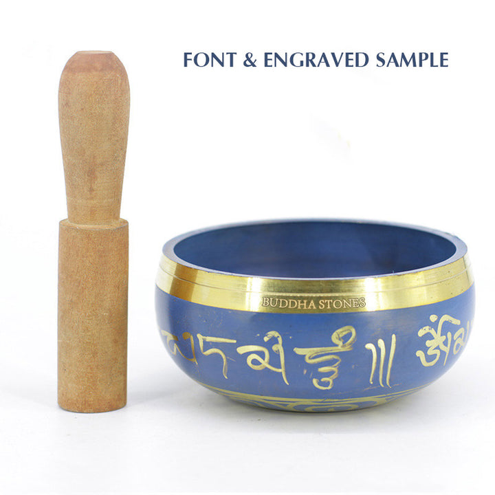 Buddha Stones Tibetan Sound Bowl Handcrafted for Relaxation Meditation Prayer Singing Bowl Set - image 11