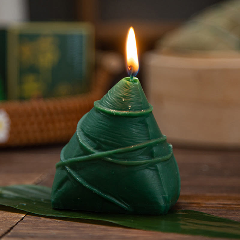Buddha Stones Dragon Boat Festival Zongzi Pattern Scented Candle Gift For Family Friends - image 4