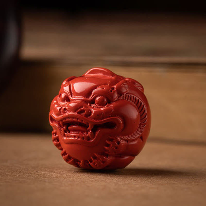 Buddha Stones Tibet Om Mani Padme Hum PiXiu Copper Coin Small Leaf Red Sandalwood Cinnabar Protection Key Chain - image 14