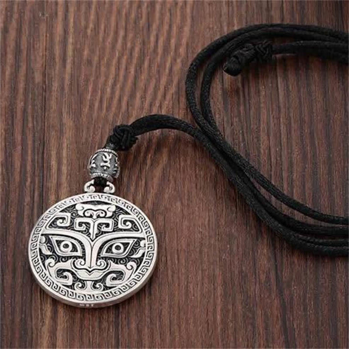 Lucky FengShui Mythological Creature Taotie Wealth Necklace Pendant - image 4
