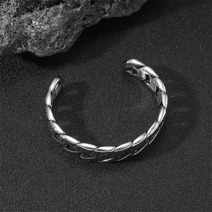 Buddha Stones Tibetan Om Mani Padme Hum Mantra Titanium Steel Peace Cuf Bangle Bracelet - image 3