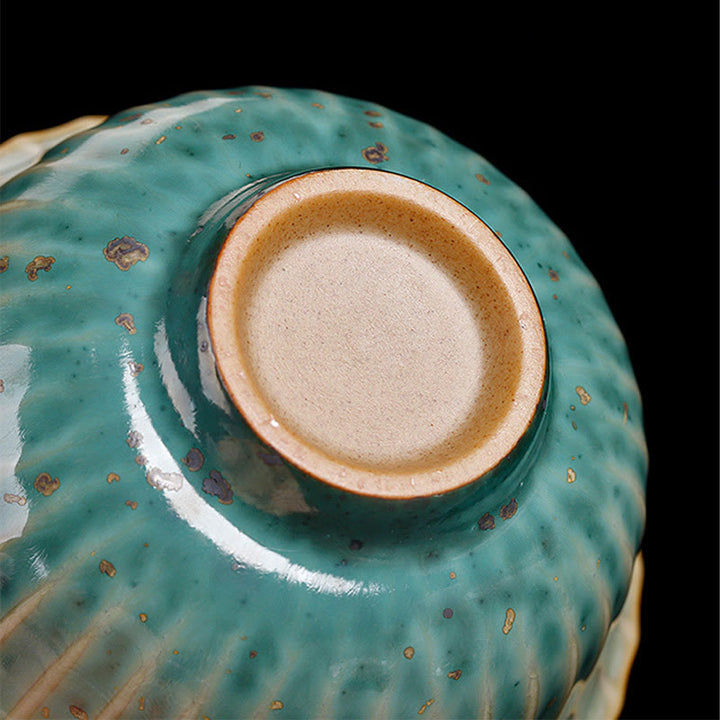 Buddha Stones Retro Glaze Kiln Change Ceramic Gaiwan Sancai Teacup Kung Fu Tea Cup And Saucer With Lid - image 12