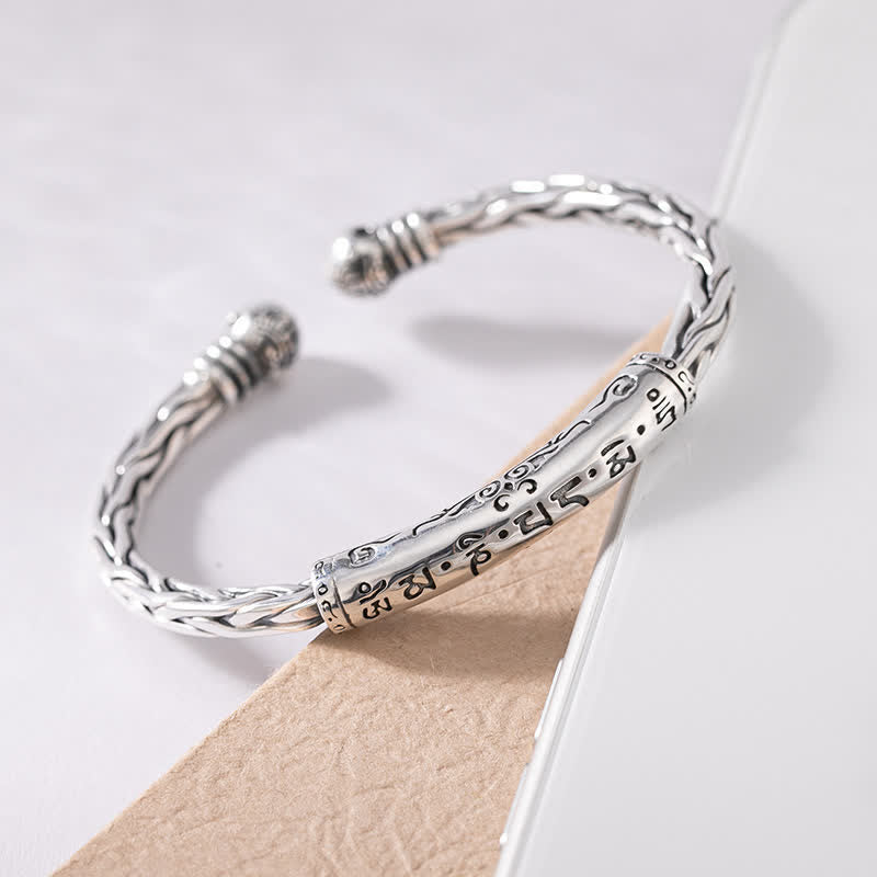 Buddha Stones Viking Style Twisted Braided Pattern Copper Balance Bracelet - image 14