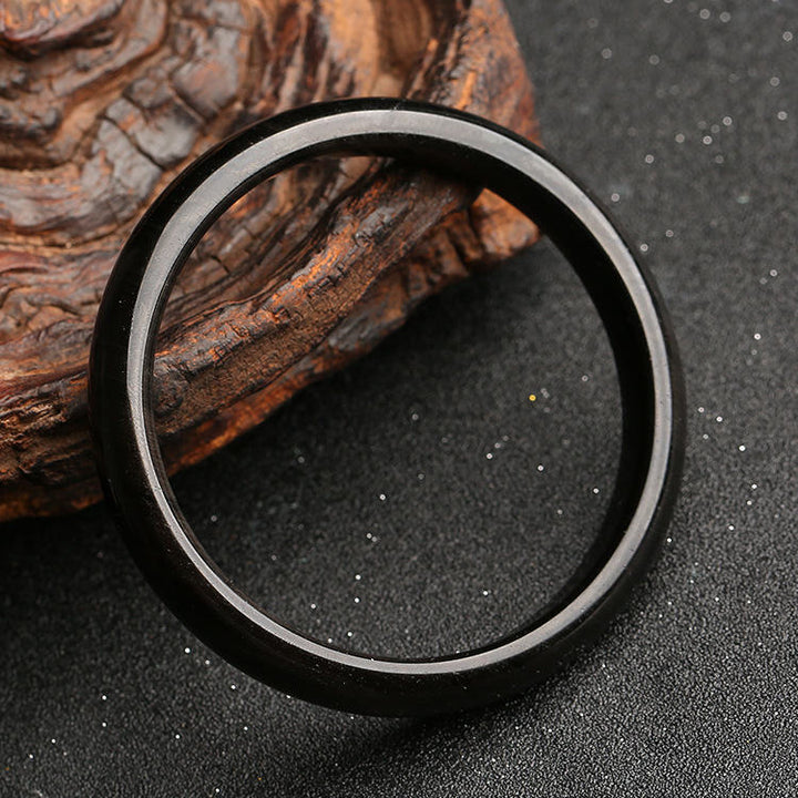 Buddha Stones Gold Sheen Obsidian Silver Sheen Obsidian Protection Bracelet Bangle - image 12