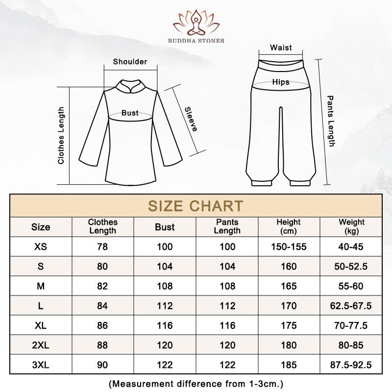 Buddha Stones Auspicious Clouds Gradient Meditation Prayer Spiritual Zen Tai Chi Qigong Practice Women's Clothing Set - image 17