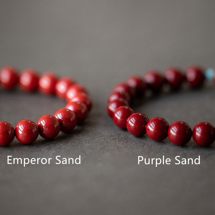 Buddha Stones Cinnabar Green Aventurine Fortune Luck Bracelet - image 5