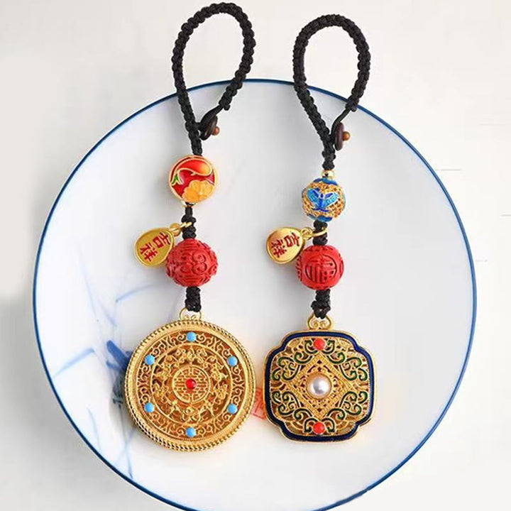 Buddha Stones Fu Character Blessing Ruyi Charm Key Chain - image 20