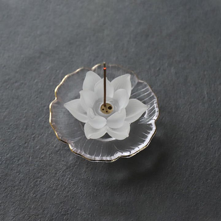 Buddha Stones Mini Lotus Liuli Crystal Healing Meditation Stick Incense Burner - image 11