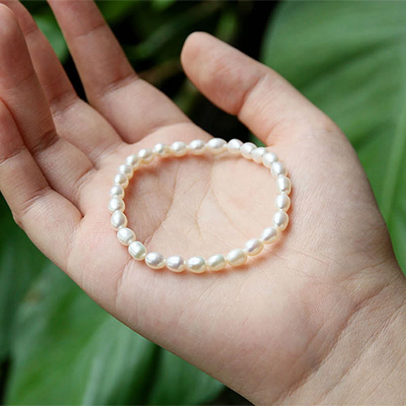Buddha Stones Natural Pearl Healing Beaded Bracelet - image 14