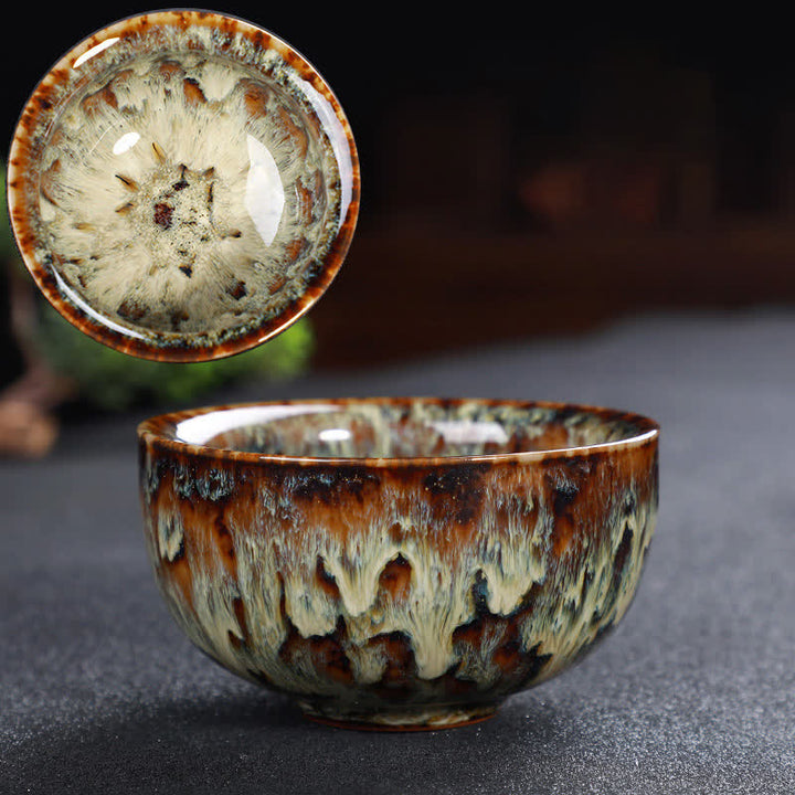 Buddha Stones Colorful Ceramic Teacup Home Office Tea Cups - image 44