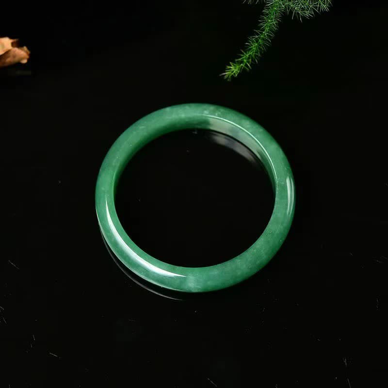 Buddha Stones Quartzite Jade Healing Abundance Protection Bracelet Bangle - image 6