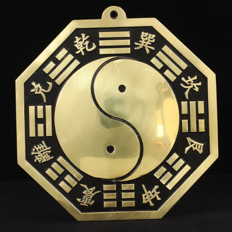 Buddha Stones Feng Shui Bagua Map Copper Balance Energy Map - image 4