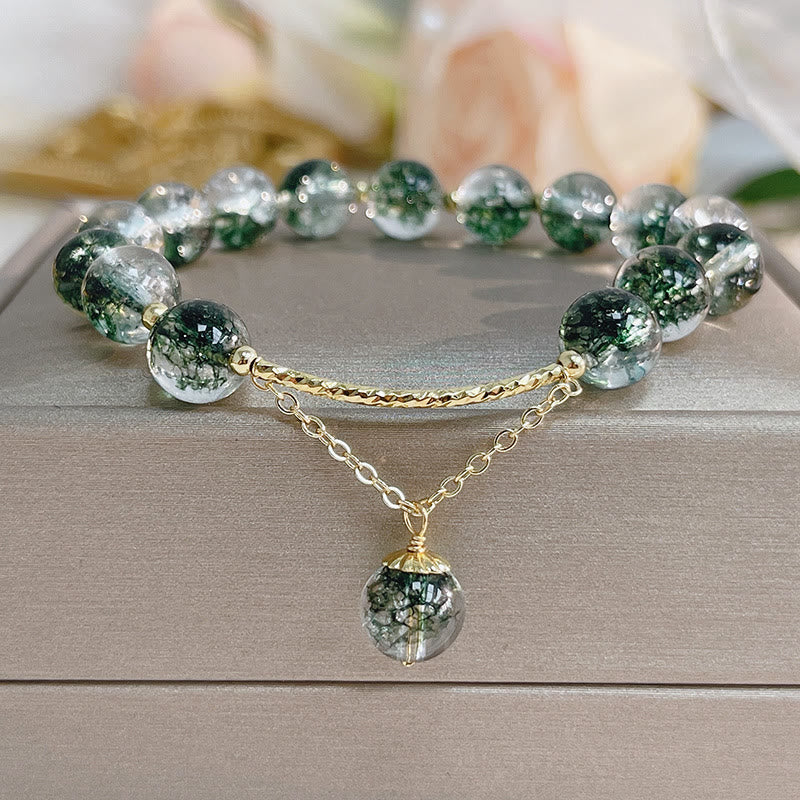 Buddha Stones Green Phantom Crystal Confidence Charm Bracelet - Green Phantom(Self-acceptance♥Confidence) - image 0