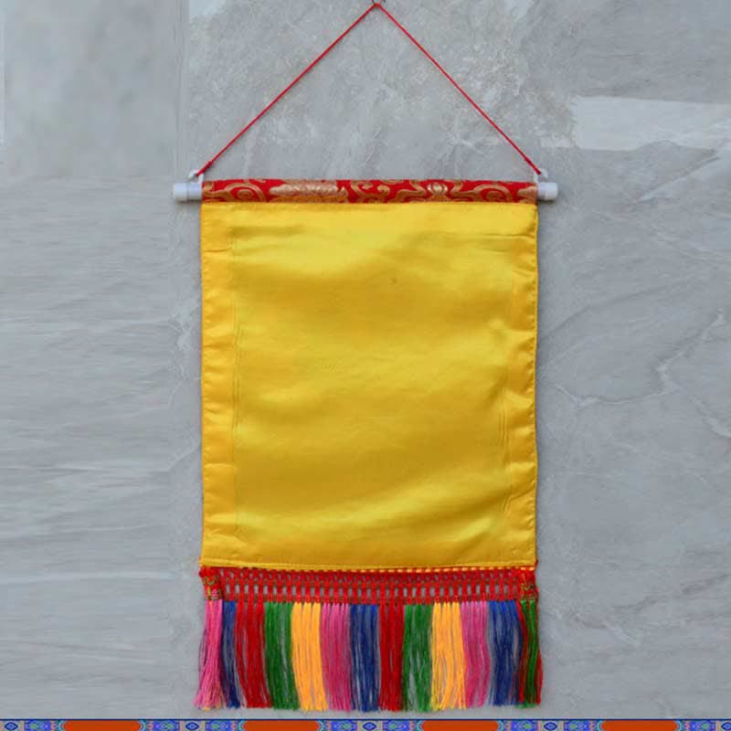 Feng Shui Kirin Spiritual Colorful Tassel Wall Art - image 3