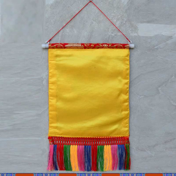 Feng Shui Kirin Spiritual Colorful Tassel Wall Art - image 3