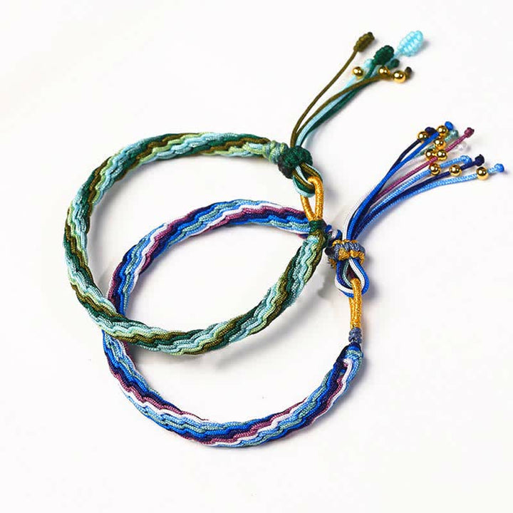 Reincarnation Knot Luck String Protection Braid Bracelet - image 1