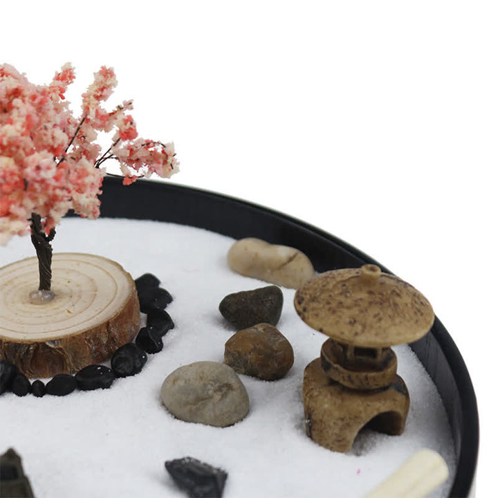 Buddha Stones Tree Small Bridge Landscape Meditation Calm Zen Garden Decoration - image 3