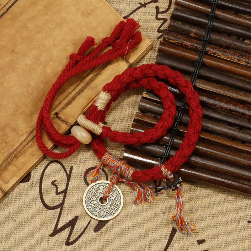 Buddha Stones Mountain Ghosts Spend Money Ward Off Evil Spirits Handmade Bracelet - image 3