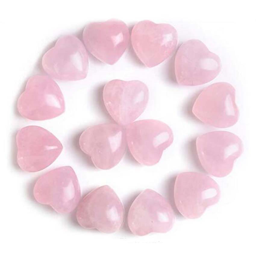Natural Amethyst Tiger's Eye Stone Love Decoration - Pink Crystal*15pcs - image 5
