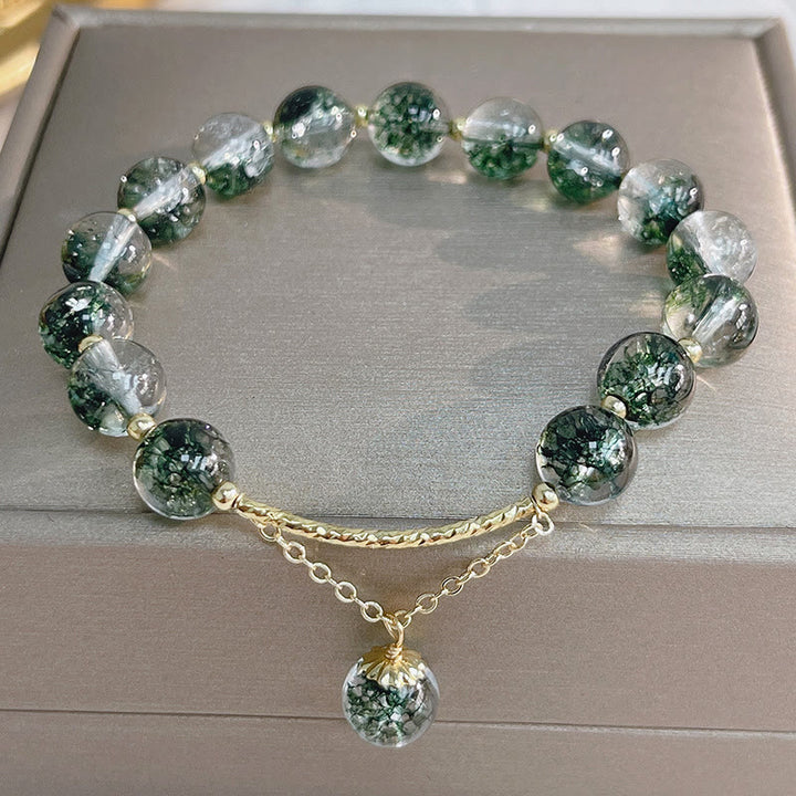 Buddha Stones Green Phantom Crystal Confidence Charm Bracelet - image 11