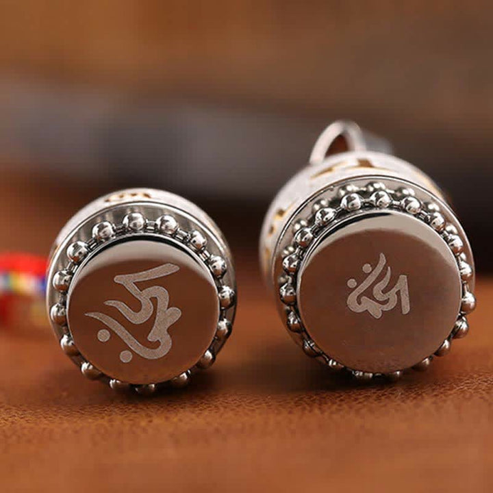 Buddha Stones Tibet Om Mani Padme Hum Shurangama Mantra Titanium Steel Wisdom Amulet Necklace Pendant - image 26