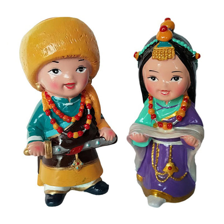 Buddha Stones Hand Painted Tibetan Figures Creative Home Office Car Decoration Ornament - image 16