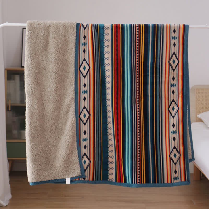 Buddha Stones Geometric Warm Soft Bed Throw Blanket - image 12