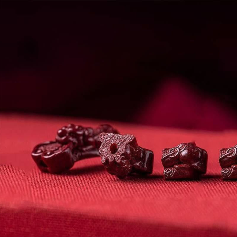 Buddha Stones Handcrafted PiXiu Cinnabar Wealth Luck Braided Bracelet - image 8