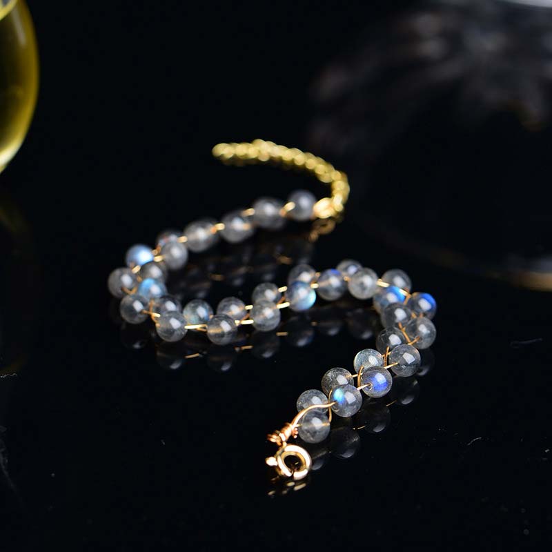 Buddha Stones Natural Moonstone Love Blessing Bracelet - image 3