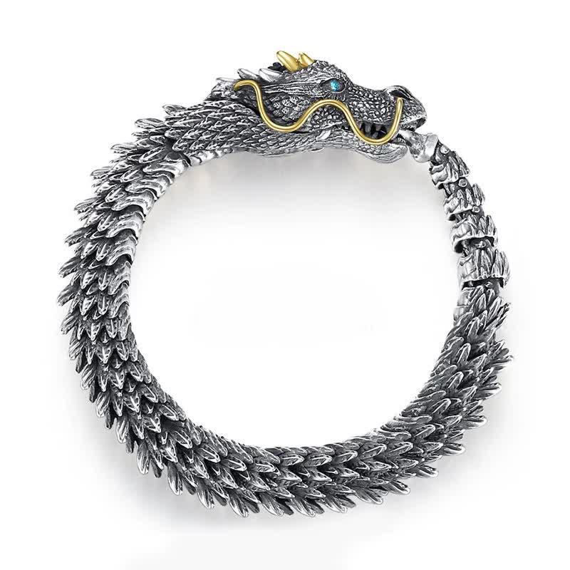 Buddha Stones Nordic Dragon Handmade Amulet Luck Protection Chain Bracelet - image 7