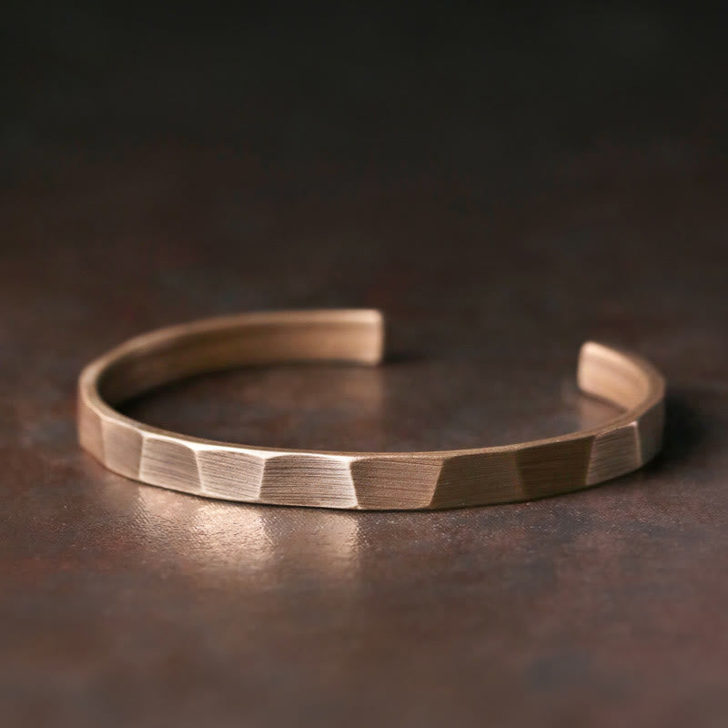 Buddha Stones Vintage Rustic Design Copper Wealth Adjustable Cuff Bracelet - 55mm (Women) - image 0