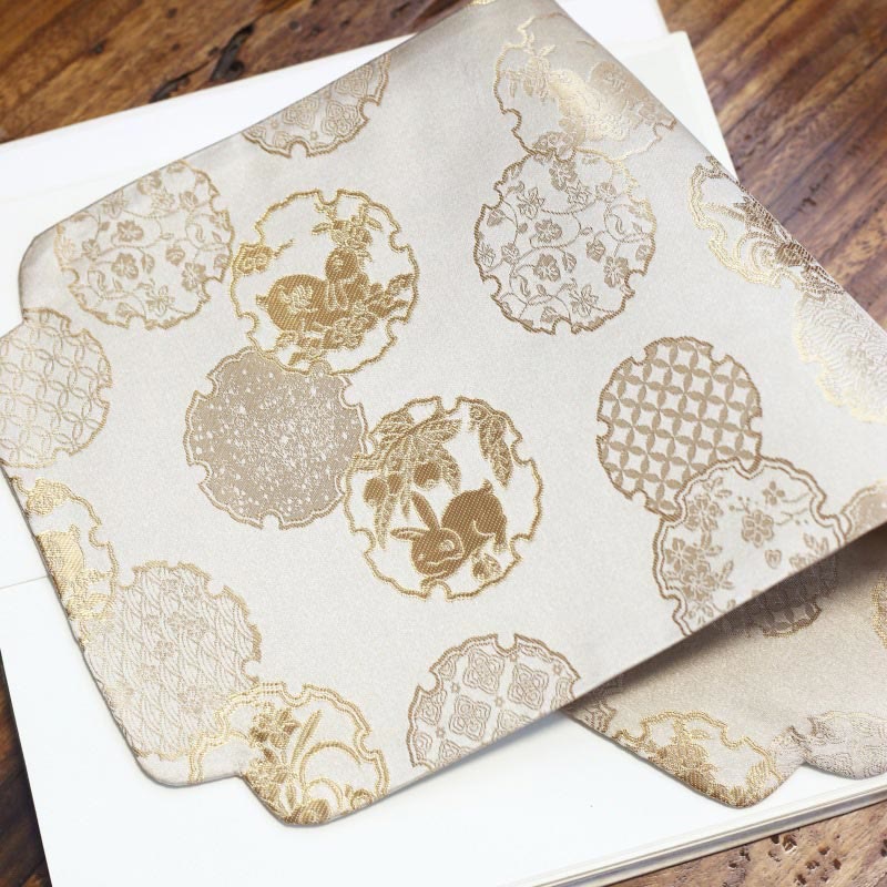 Elegant Floral Brocade Pattern Cup Mat Tea Cup Coaster - Beige Rabbit - image 47