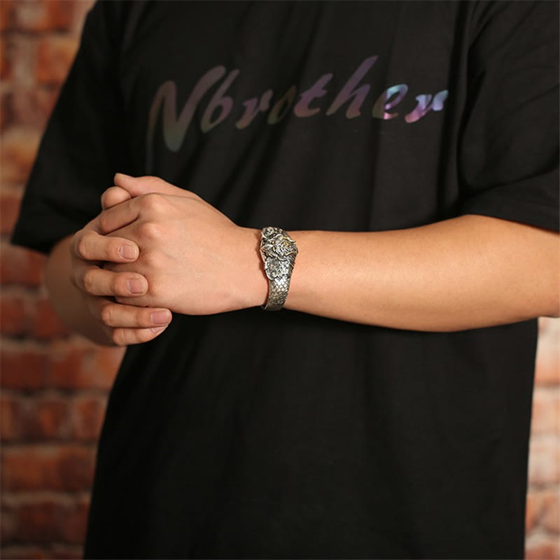 Buddha Stones Tibetan Garuda Bird Wisdom Protection Bracelet Bangle - image 8