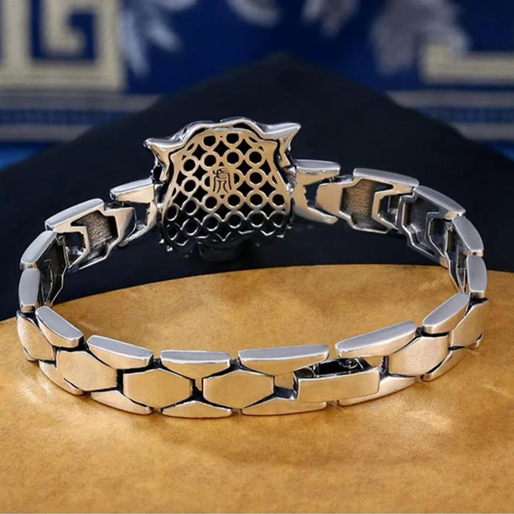 Buddha Stones Tiger Head Design Healing Bracelet - image 2