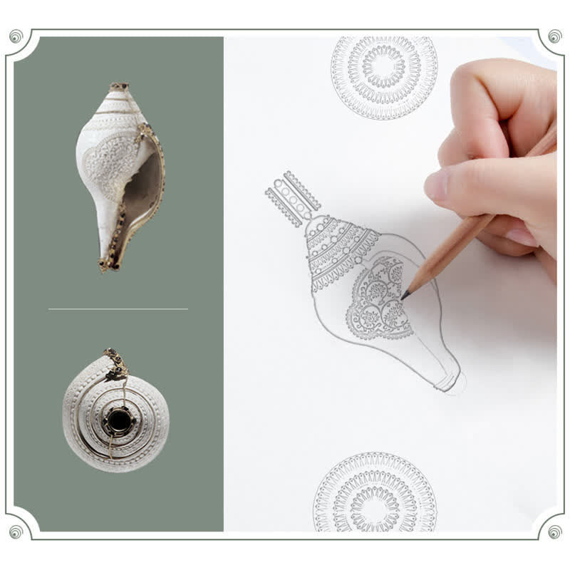 Buddha Stones 999 Sterling Silver Shankha Conch Shell Seashell Lucky Necklace Pendant - image 11