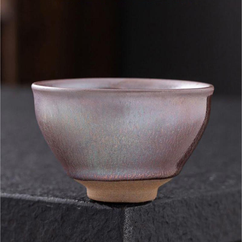 Buddha Stones Chinese Pink Gold Jianzhan Porcelain Teacup Kung Fu Tea Cup - image 2