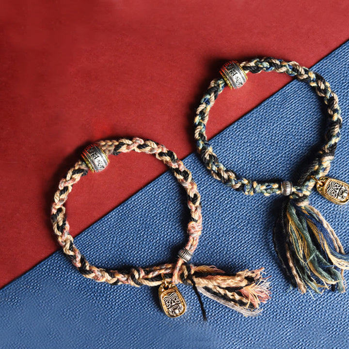 Buddha Stones Zakiram Goddess of Wealth Om Mani Padme Hum Peace Handmade Bracelet - image 6