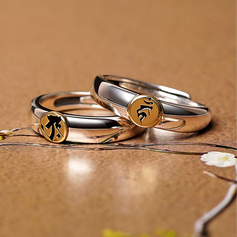 Buddha Stones Tibetan Om Mani Padme Hum Carved Chinese Zodiac Natal Buddha Peace Ring - image 40