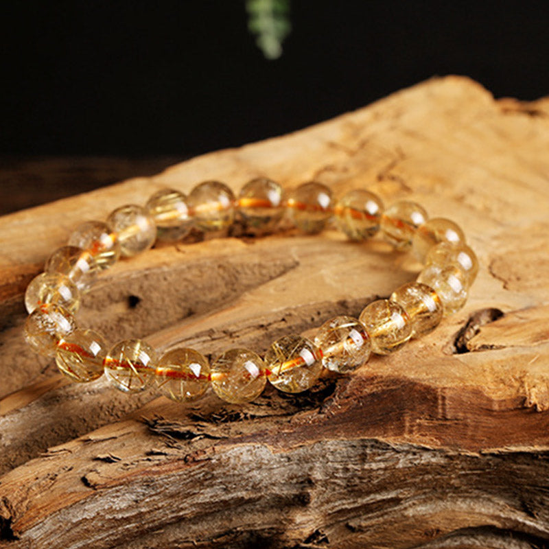 Buddha Stones Natural Citrine Blessing Protection Bracelet - image 3