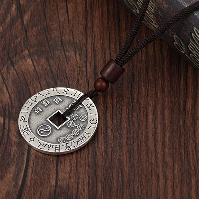 Buddha Stones Bagua Yin Yang Copper Coin Star Balance Energy Necklace Pendant - image 6