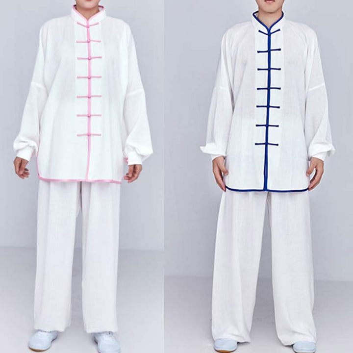 Buddha Stones Meditation Zen Prayer Spiritual Tai Chi Qigong Practice Unisex Embroidery Clothing Set - image 11