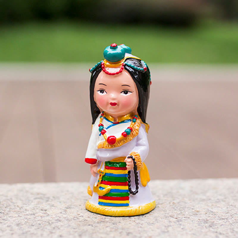 Buddha Stones Hand Painted Tibetan Figures Creative Home Office Car Decoration Ornament - image 18