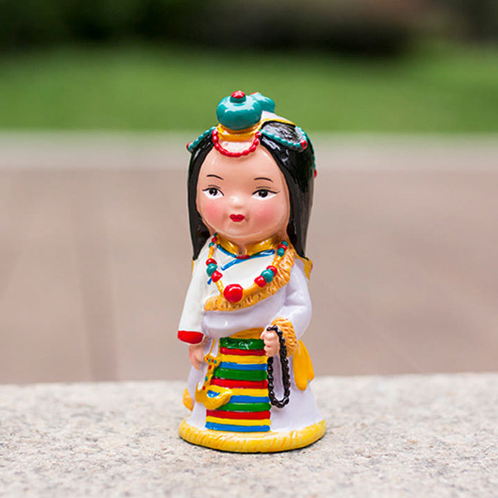 Buddha Stones Hand Painted Tibetan Figures Creative Home Office Car Decoration Ornament - image 18